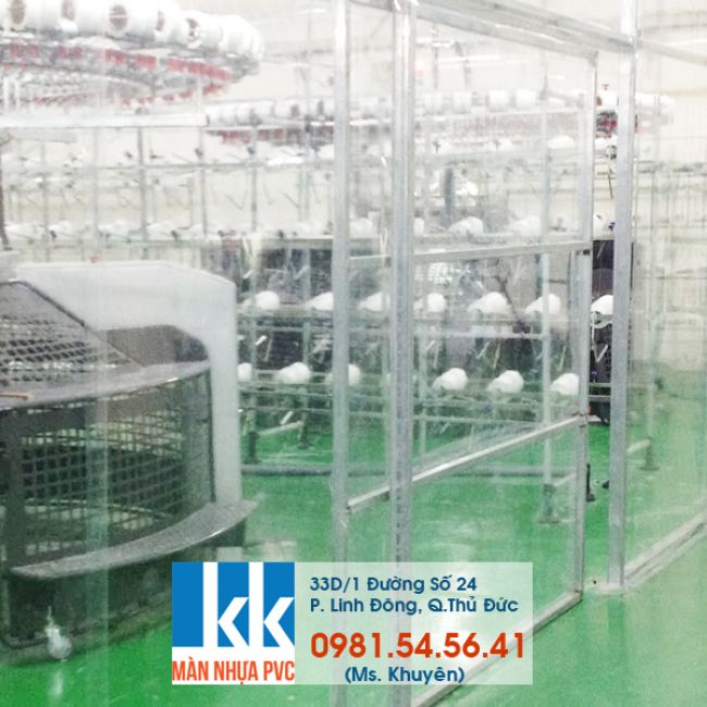 Rèm nhựa PVC ngăn bụi